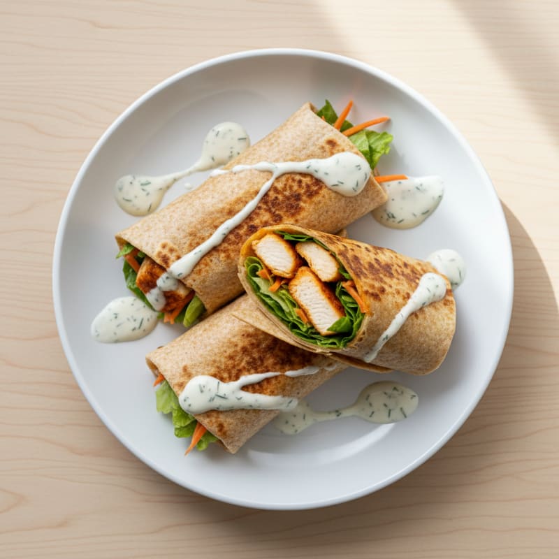 Crispy Buffalo Ranch Chicken Wrap
