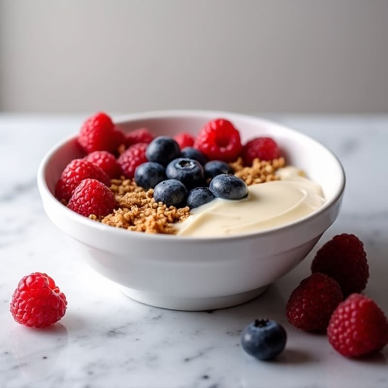 Creamy Berry Cheesecake Protein Bowl