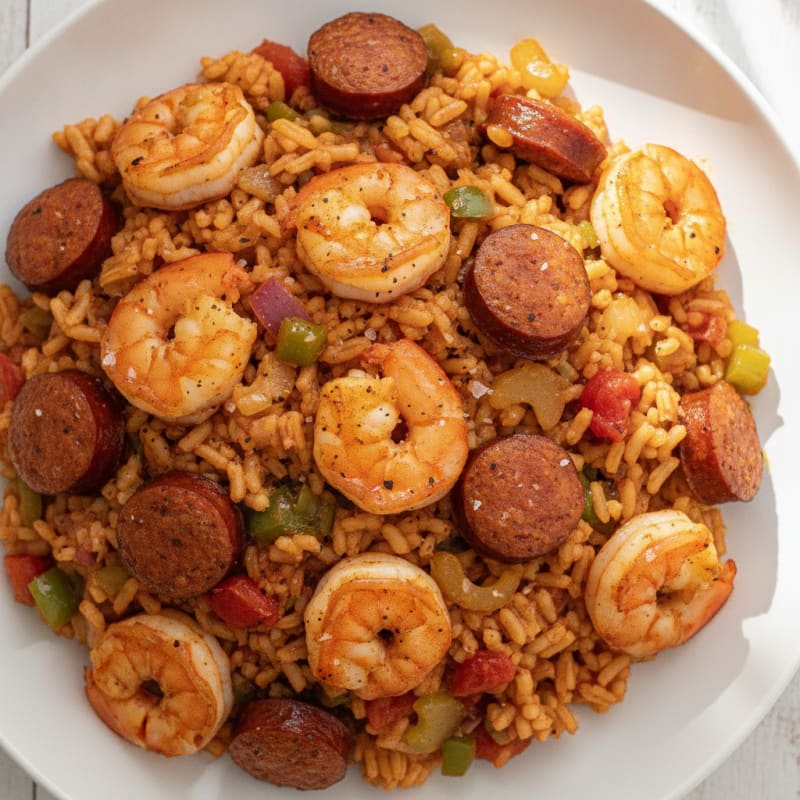 Creole Shrimp and Sausage Jambalaya