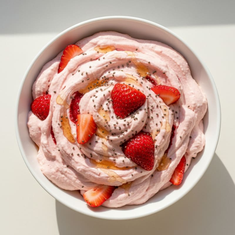 Protein Strawberry Yogurt Mousse