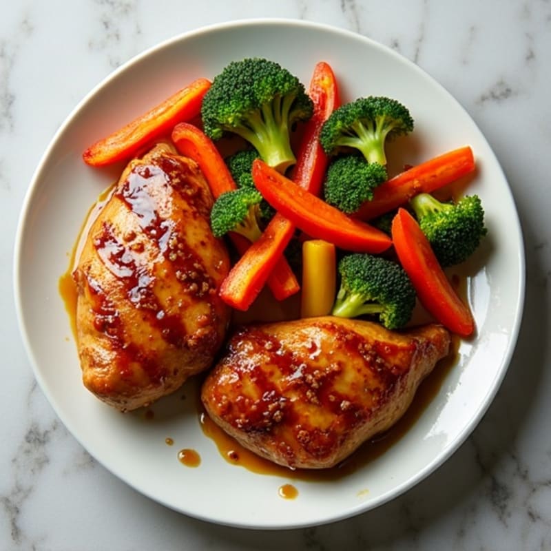 Sticky Teriyaki Chicken with Roasted Vegetables