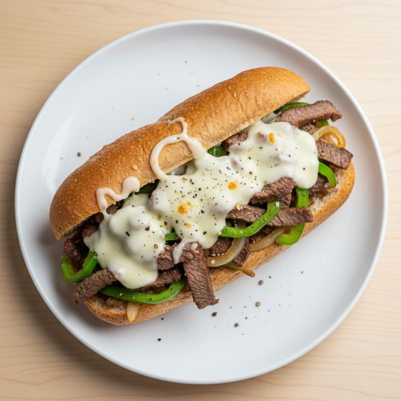 Philly Steak and Provolone Sandwich