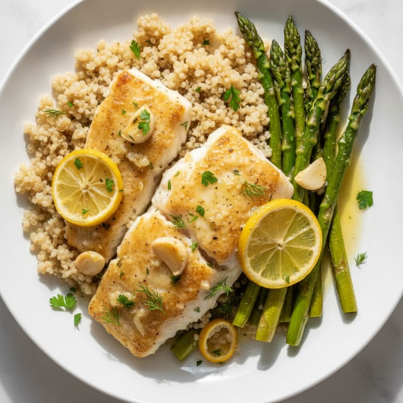 Lemon Herb Baked Cod