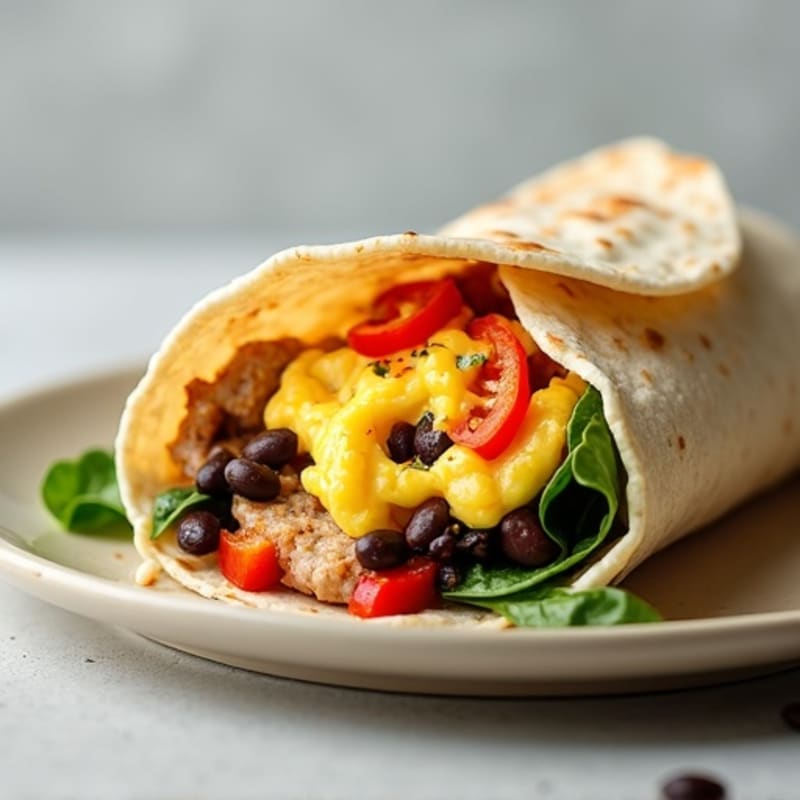 Protein-Packed Egg White Breakfast Burrito