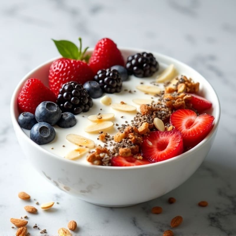 Creamy Greek Yogurt Power Bowl with Fresh Berries