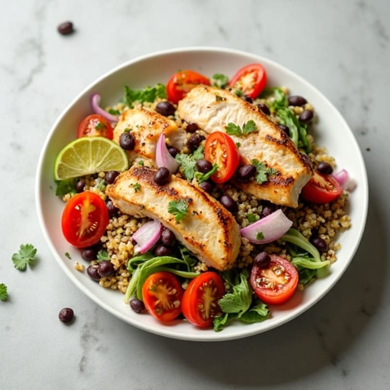 Fresh Quinoa and Black Bean Salad with Zesty Lime