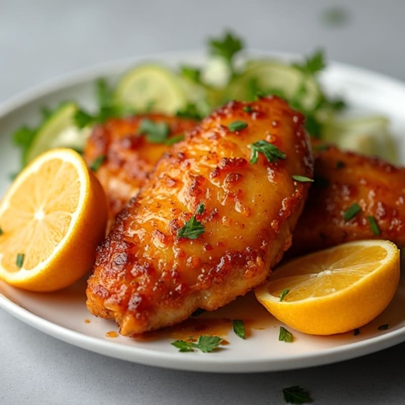 Crispy Honey-Glazed Chicken with Ginger