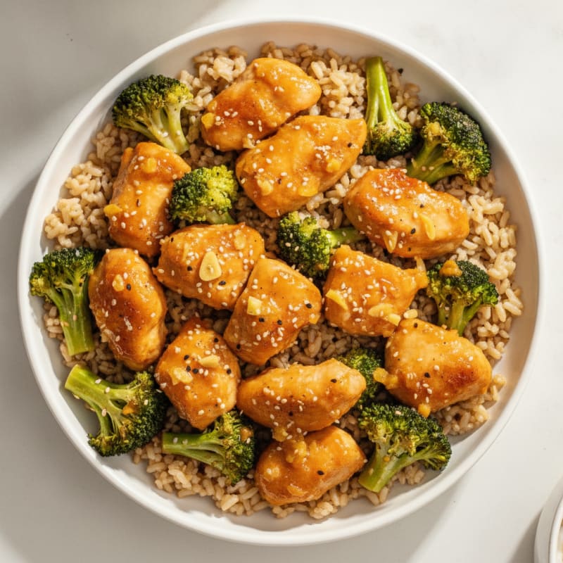 Baked Orange Chicken with Broccoli
