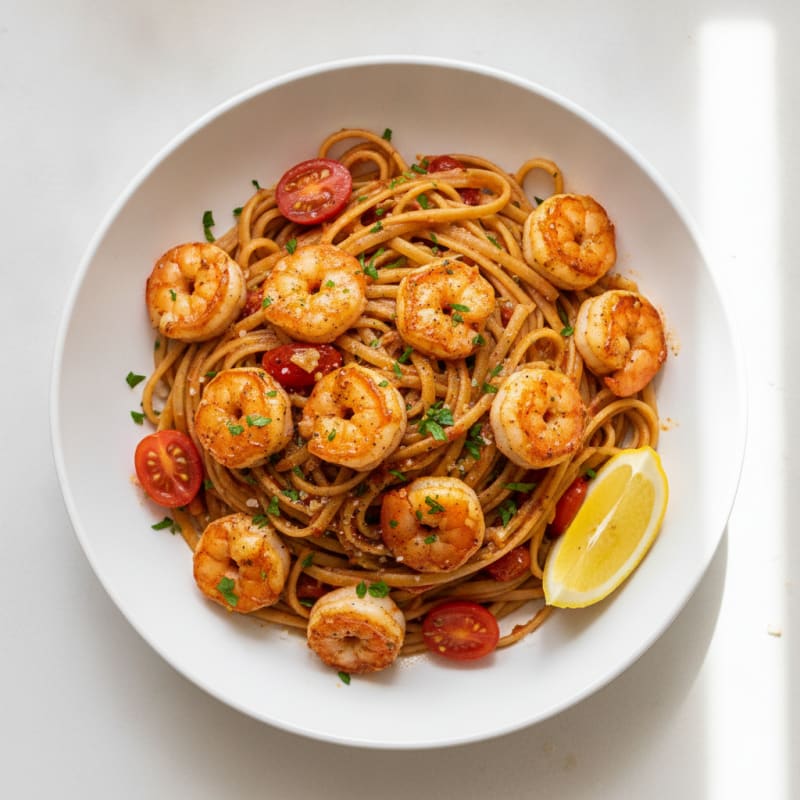 Spicy Calabrian Chili Shrimp Linguine