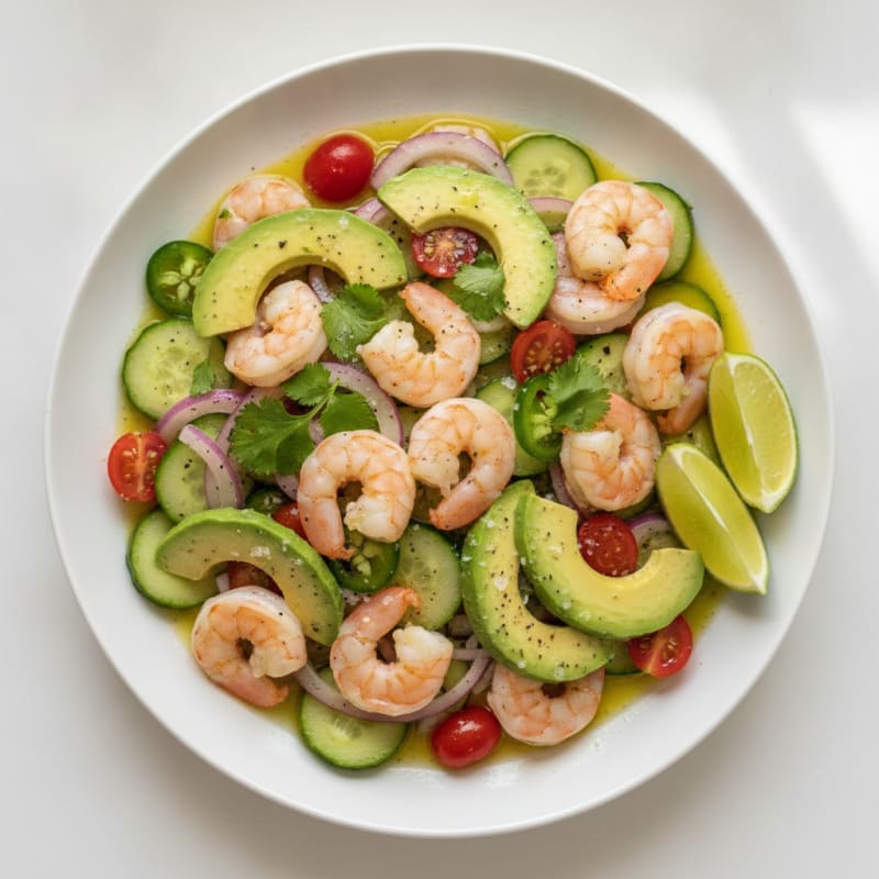Zesty Shrimp Avocado Ceviche