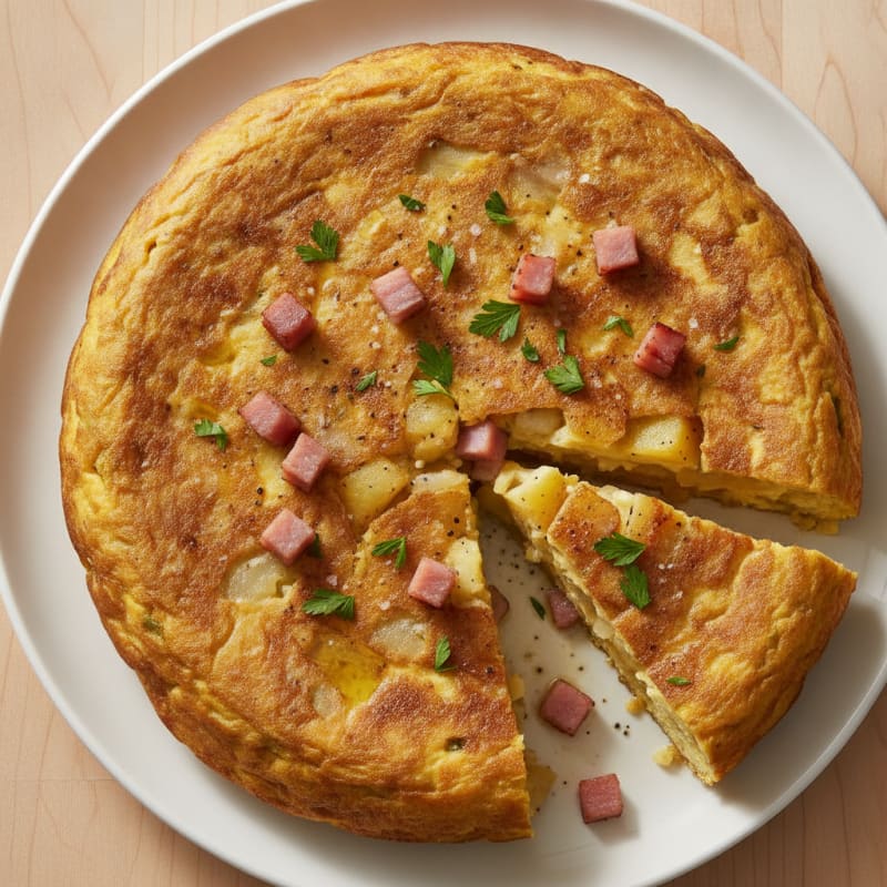 Spanish Tortilla with Caramelized Onions
