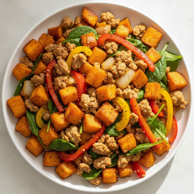 Sheet Pan Sweet Potato Hash
