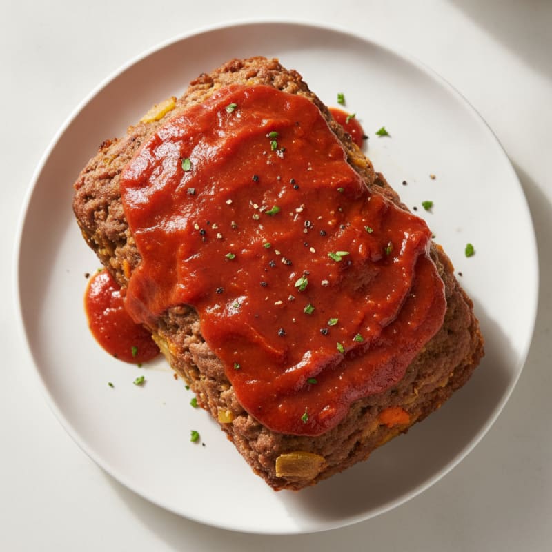 Classic Homestyle Meatloaf with Tomato Glaze