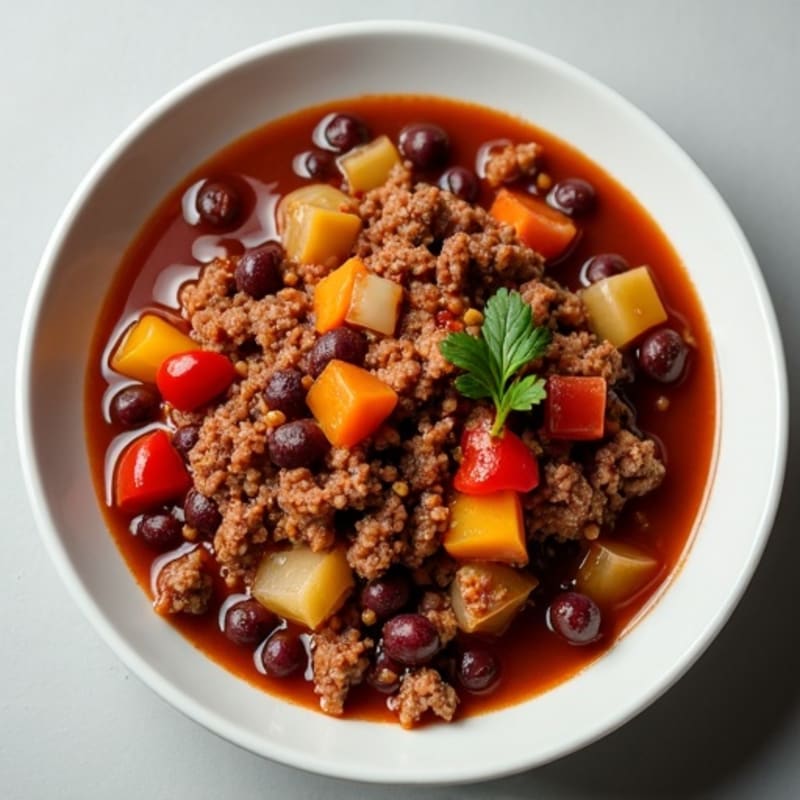Lean Ground Beef and Black Bean Chili