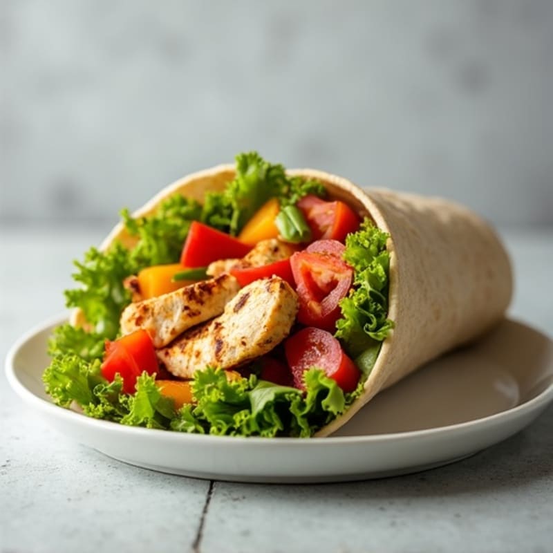 Fresh Grilled Chicken and Veggie Wrap