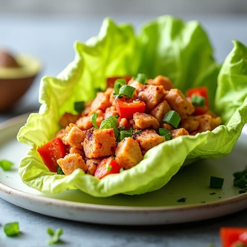 Spicy Sriracha Tuna Lettuce Wrap