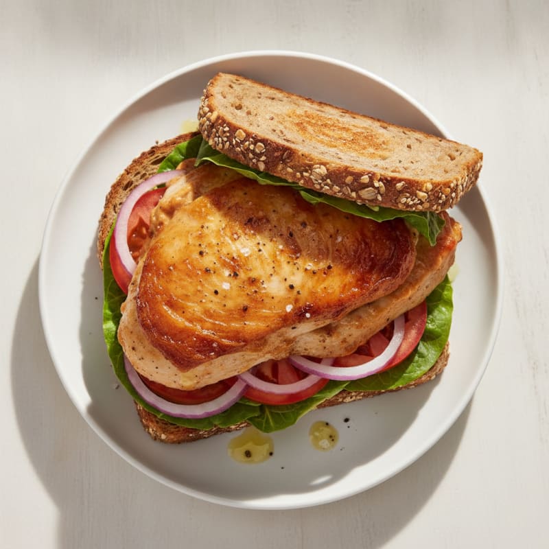 Roasted Chicken Chipotle Aioli Sandwich