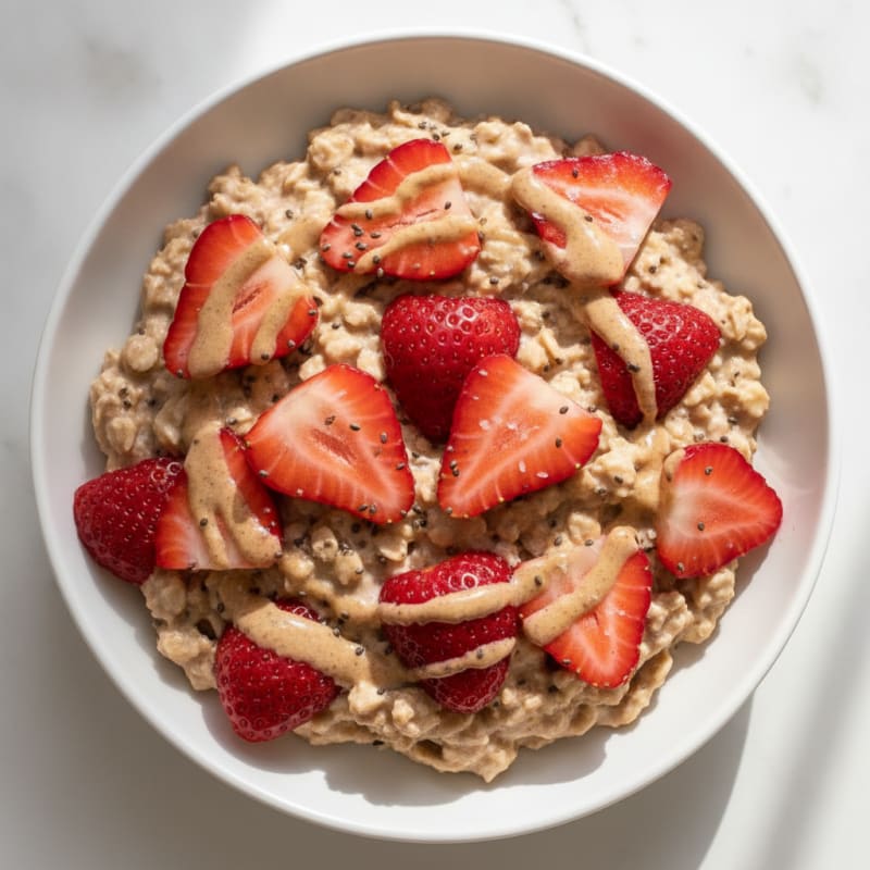 Strawberry Shortcake Overnight Oats