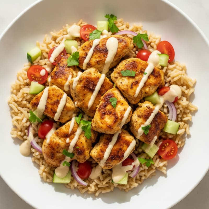 Chicken Shawarma Rice Bowl