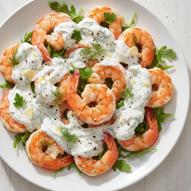 Garlic-Herb Shrimp Protein Boost