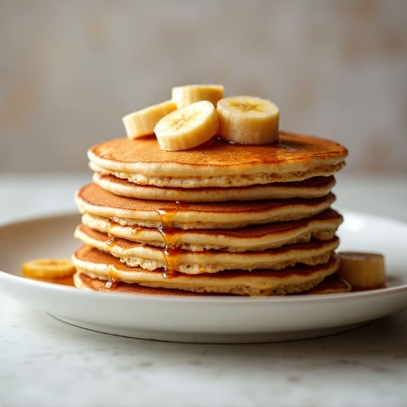Protein Pancakes with Caramelized Bananas