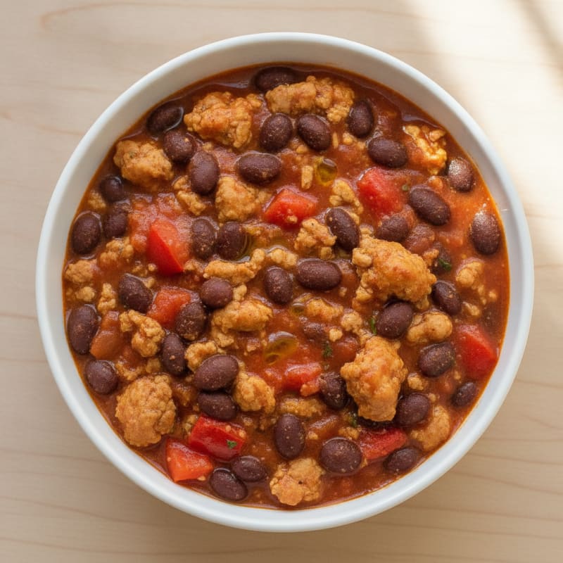 Southwestern Turkey and Black Bean Chili
