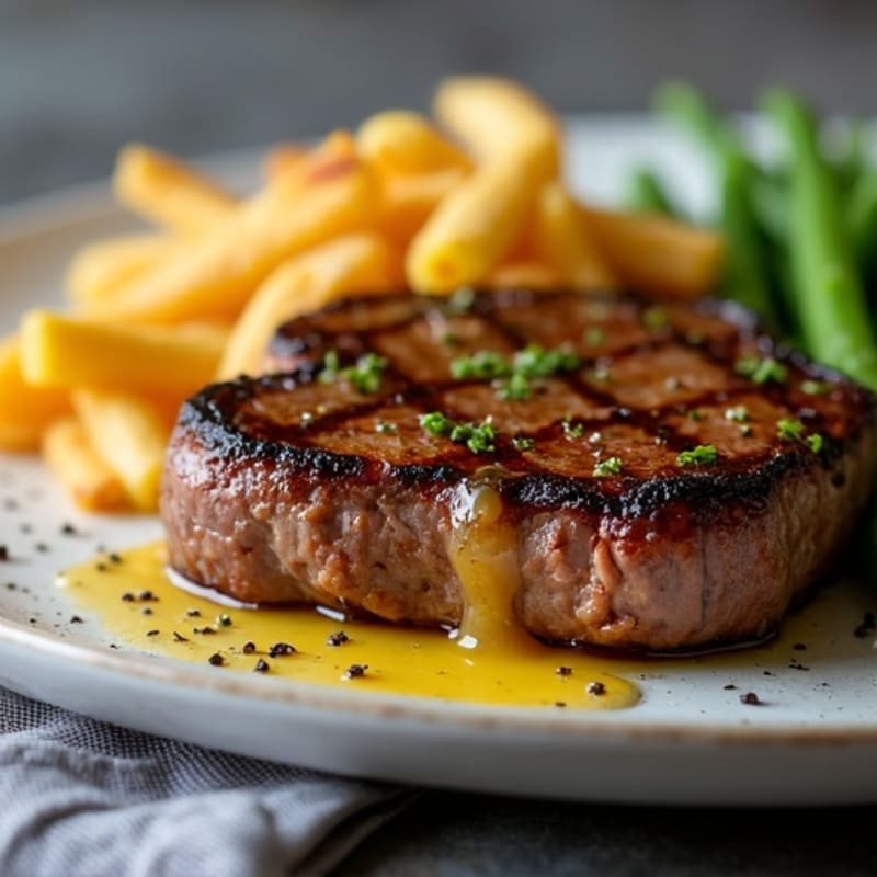 Pan-Seared Ribeye with Garlic Butter
