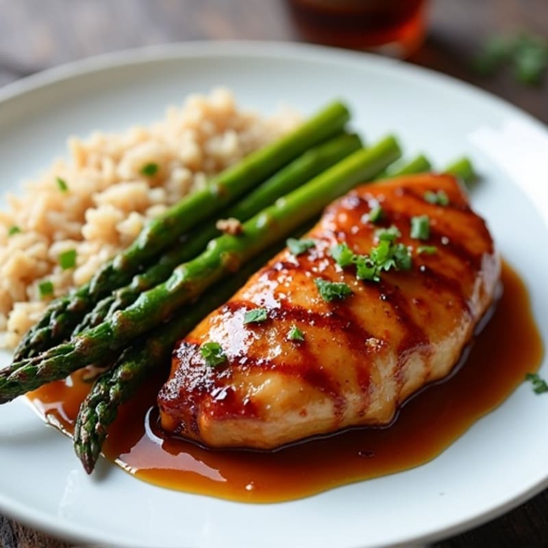Sticky Teriyaki Chicken with Roasted Asparagus
