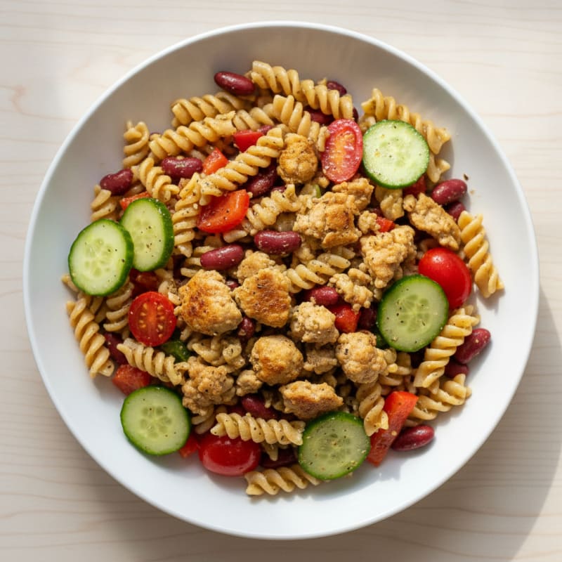 Turkey Pasta Salad with Garden Vegetables