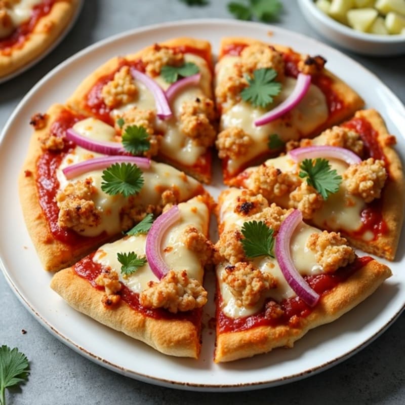 High-Protein BBQ Chicken Pizza with a Crispy Cauliflower Crust