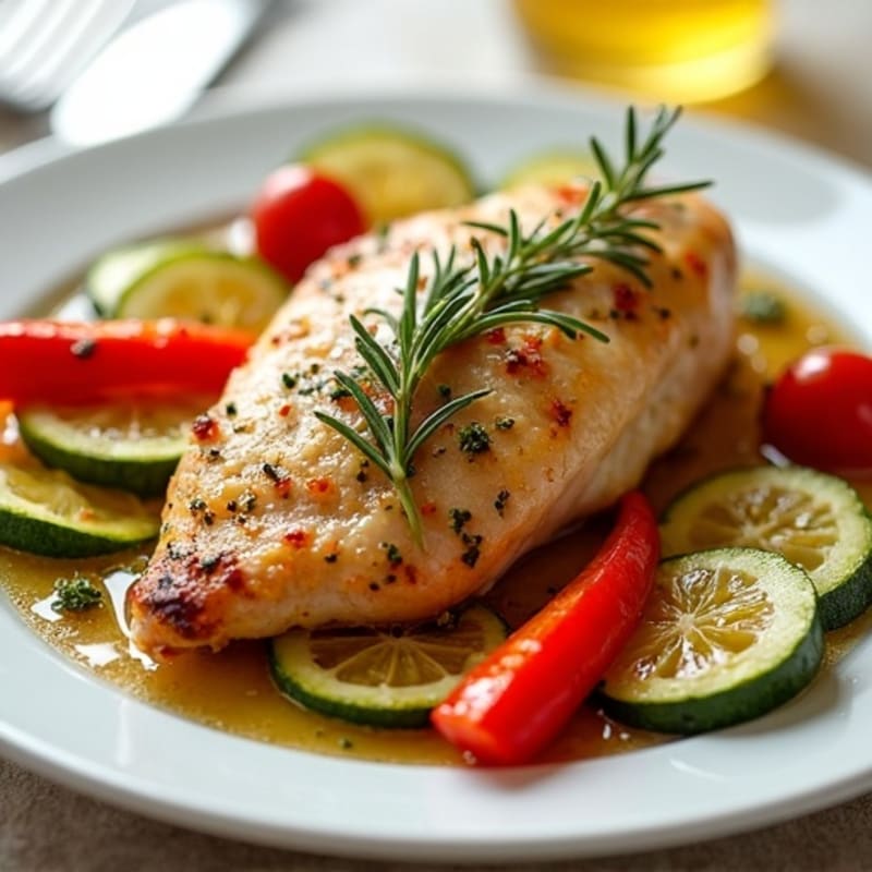 Herb-Roasted Mediterranean Chicken with Lemon