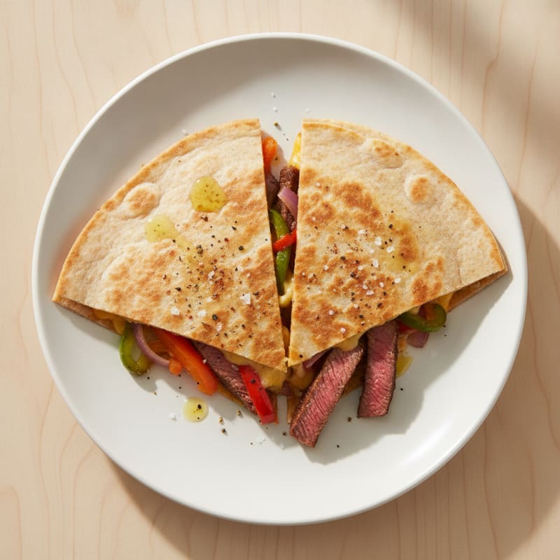 Seared Steak Quesadillas with Peppers