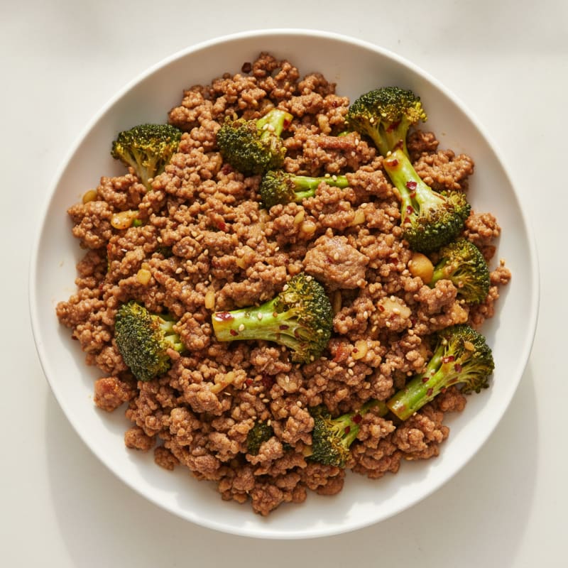 Ground Beef and Broccoli Stir-Fry