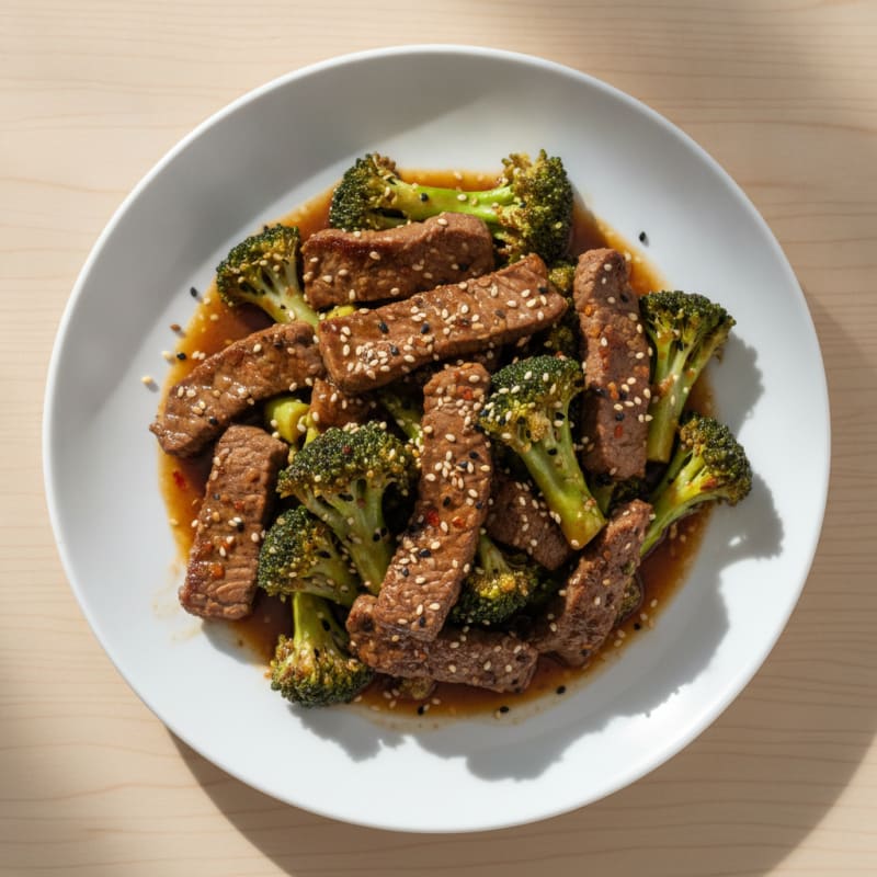 Sesame-Ginger Beef and Broccoli Stir-Fry