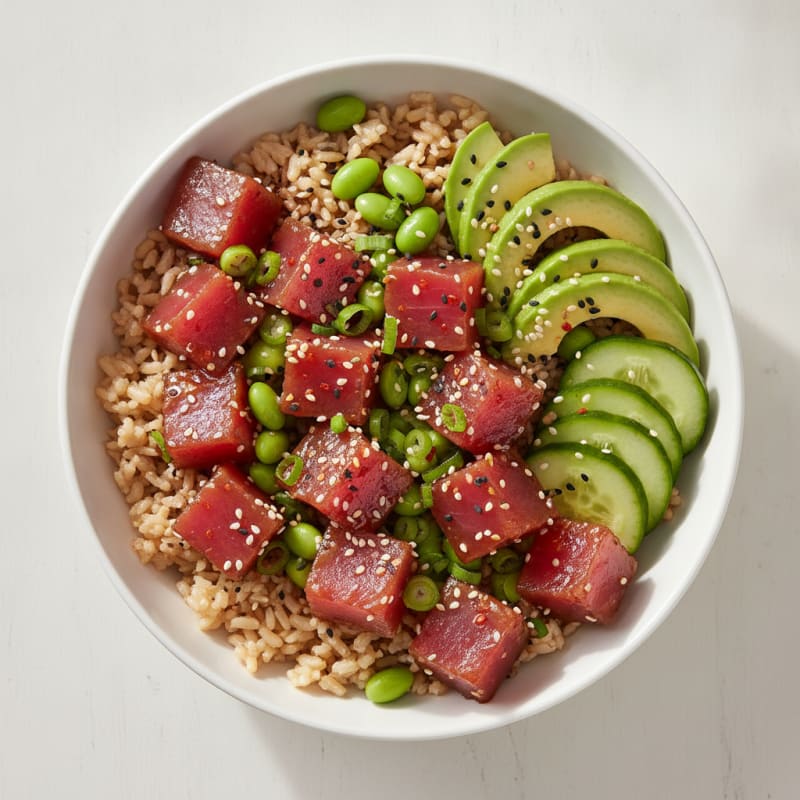 Hawaiian Ahi Tuna Poke Bowl