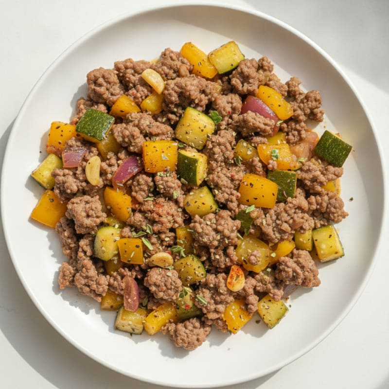 Savory Ground Beef Skillet with Vegetables