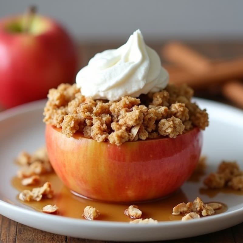 Cinnamon-Spiced Baked Apple Oat Crumble