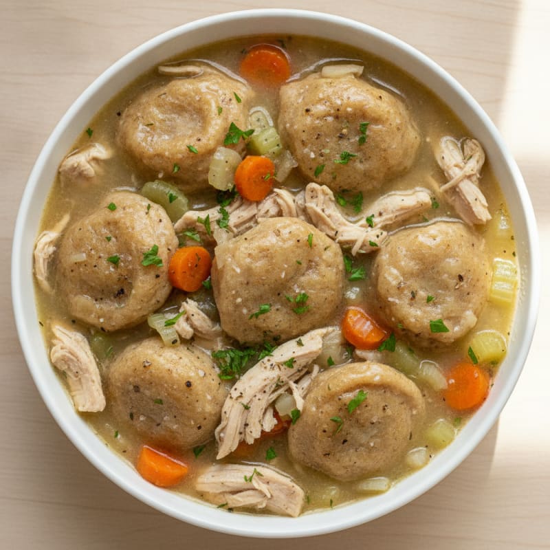 Homestyle Chicken and Herb Dumplings