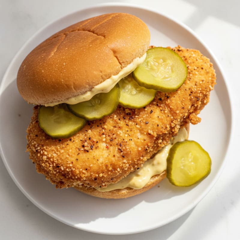Buttermilk Fried Chicken Sandwich with Pickles