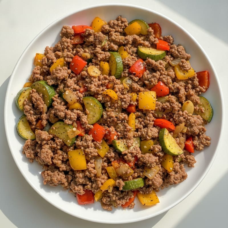 Ground Beef and Vegetable Skillet