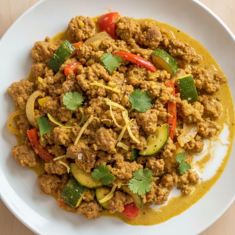 Curried Beef and Vegetable Skillet