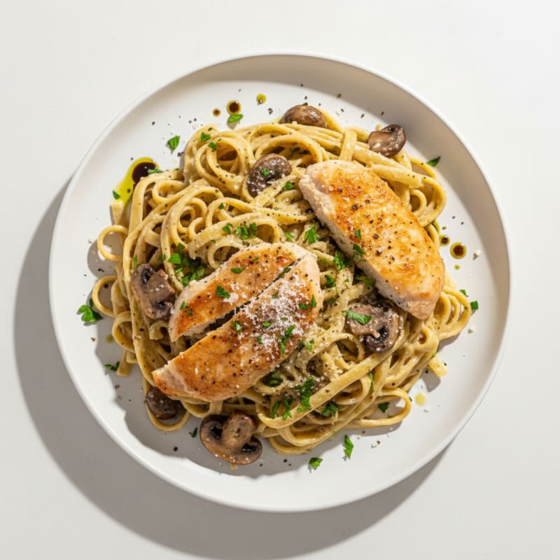 Creamy Truffle Mushroom Tagliatelle