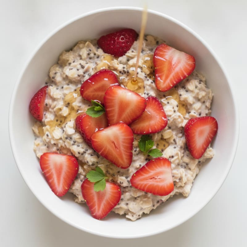 Strawberry Shortcake Overnight Oats