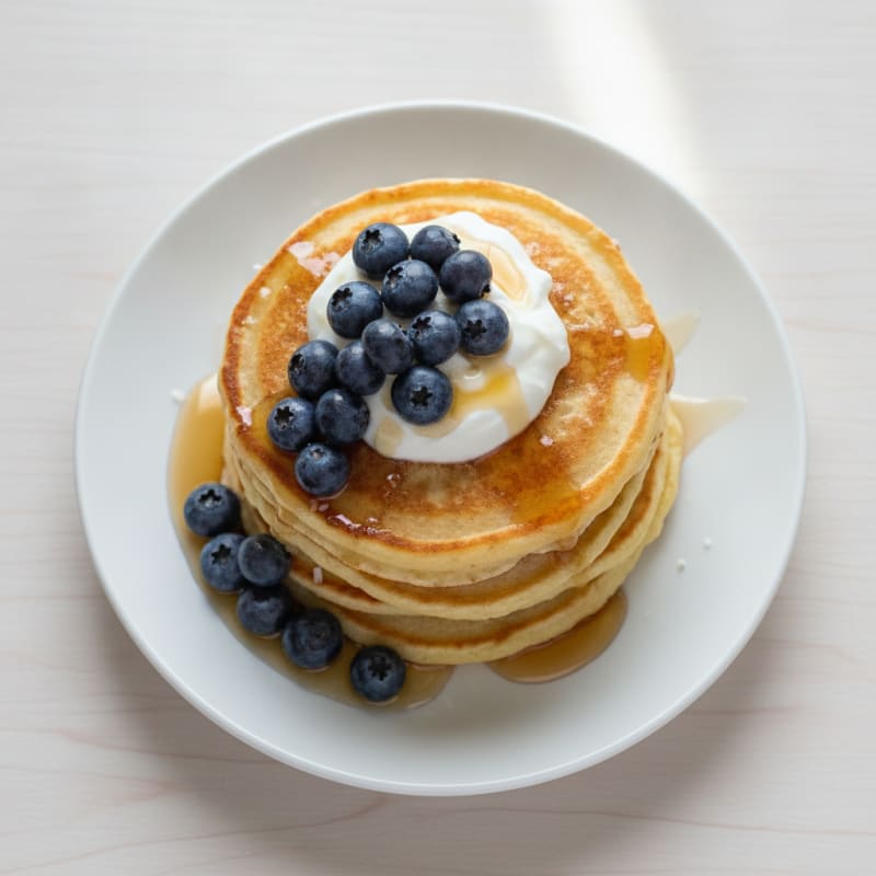 Vanilla Cottage Cheese Pancakes