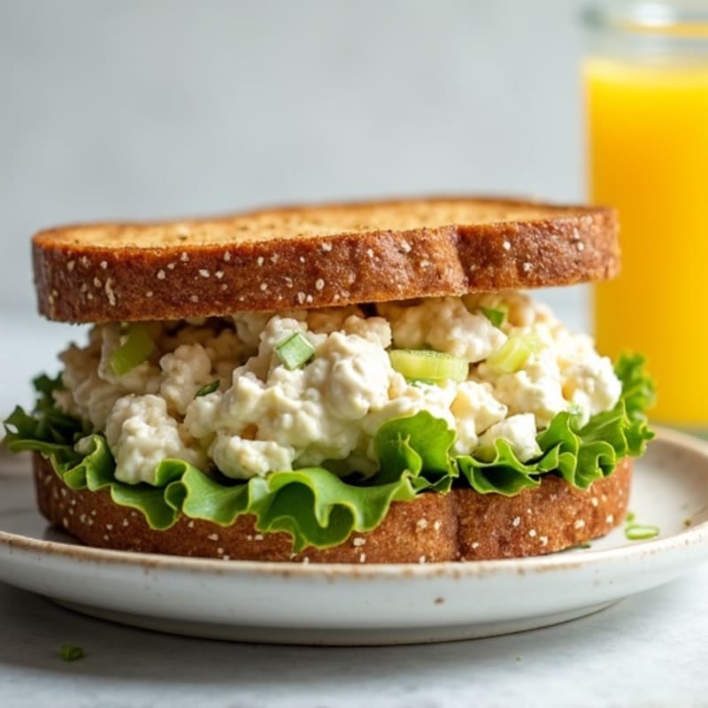Healthy Creamy Chicken Salad Sandwich