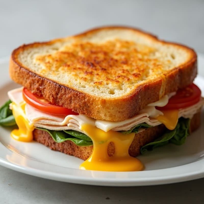 Crispy Three-Cheese Sourdough Melt
