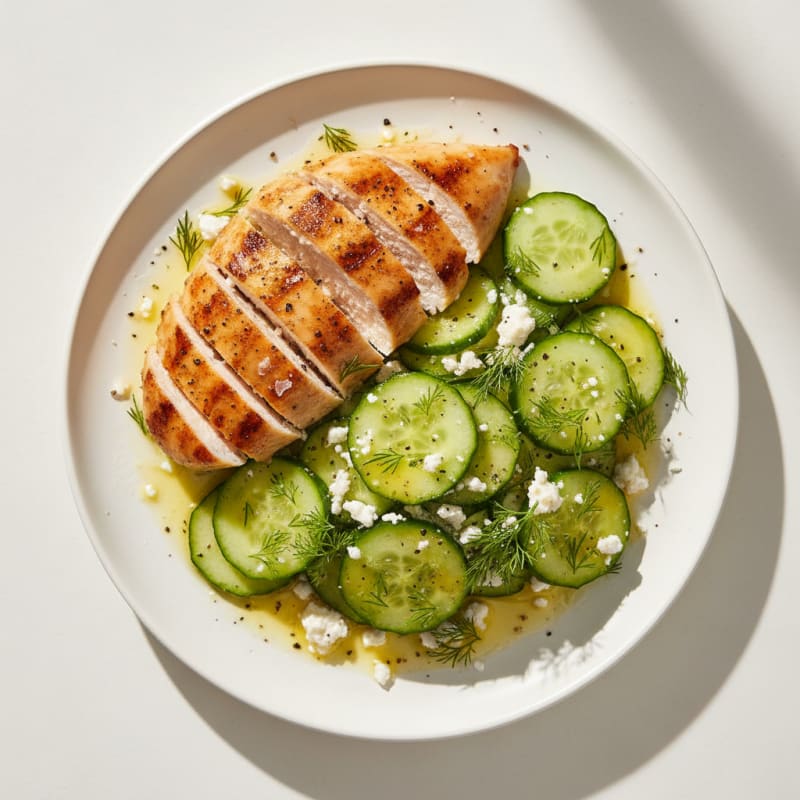 Cucumber and Dill Salad with Feta