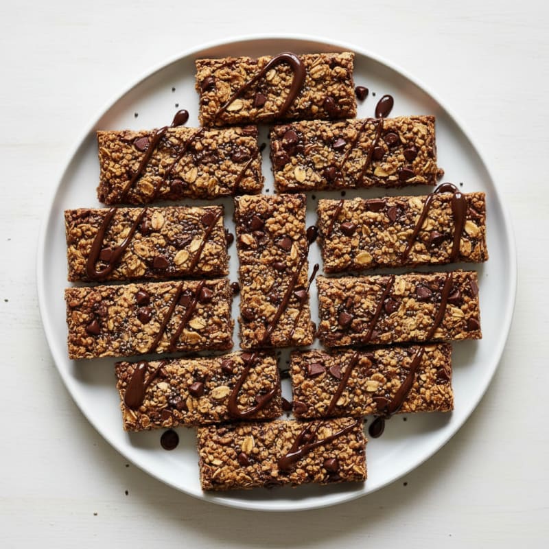 Chocolatey Nut Butter Protein Granola Bars
