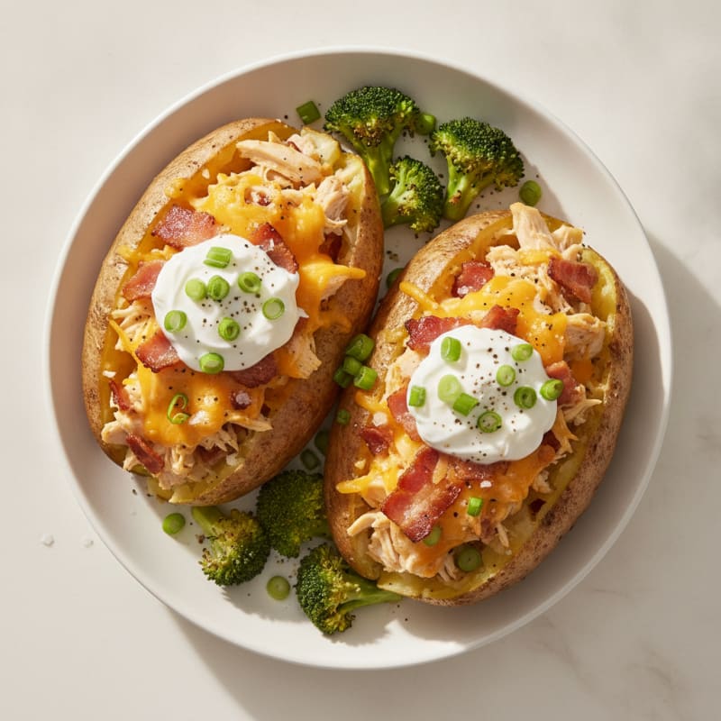 Bacon Cheddar Stuffed Potatoes