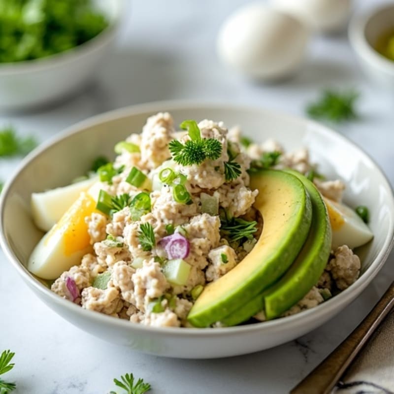 Creamy Greek Yogurt Tuna Salad with Fresh Herbs